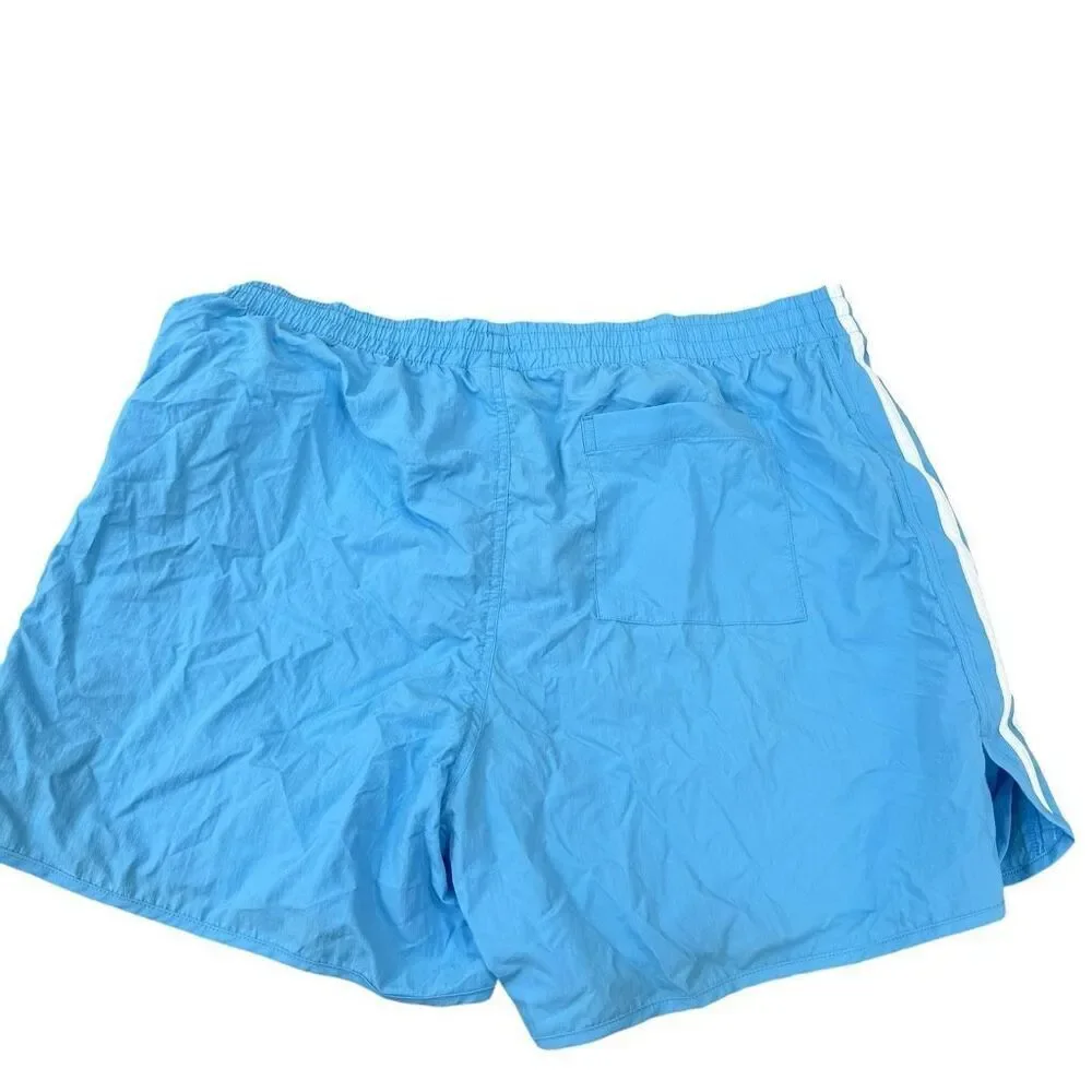 Adidas Originals Sprinter Shorts semi blue burst Trefoil Stripe Men's Sz XL NWT